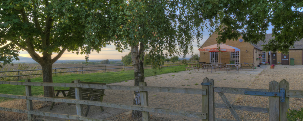 stanton village clubs garden looking at the boules court