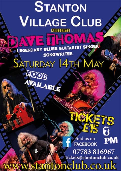 Dave Thomas Blues Guitarist Poster