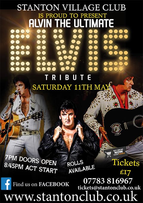 Elvis Tribute Worcestershire - Alvin Poster