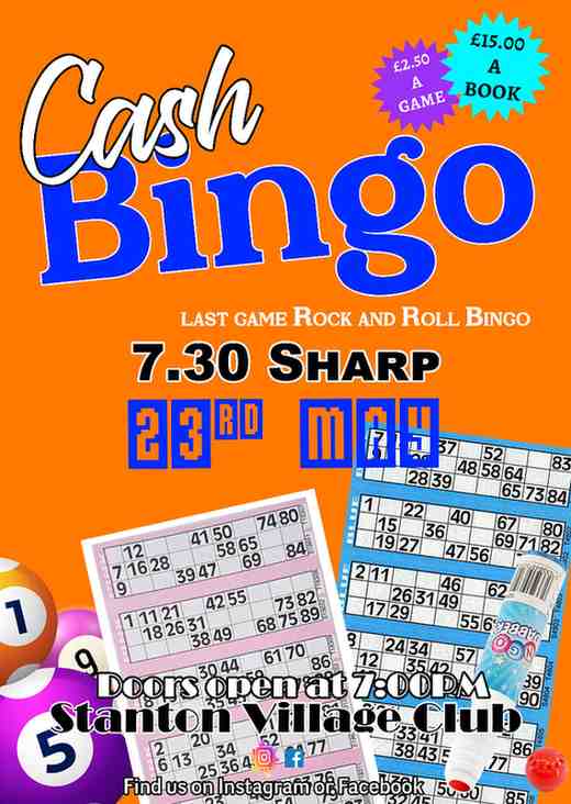 Bingo Poster Cotswolds - 23rd May