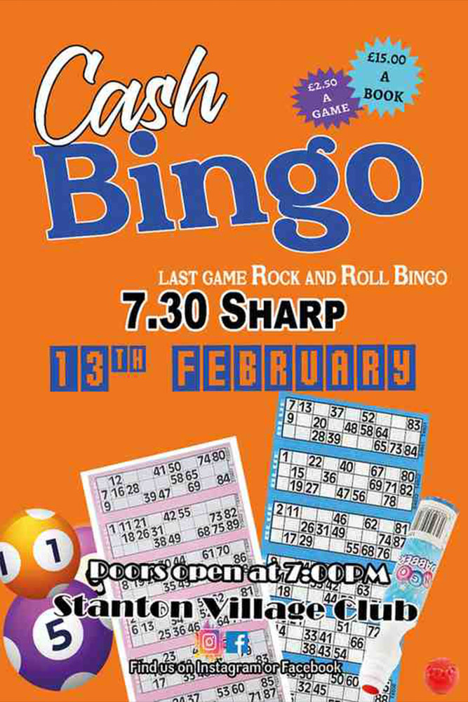 Bingo Cotswolds Poster - 13th February