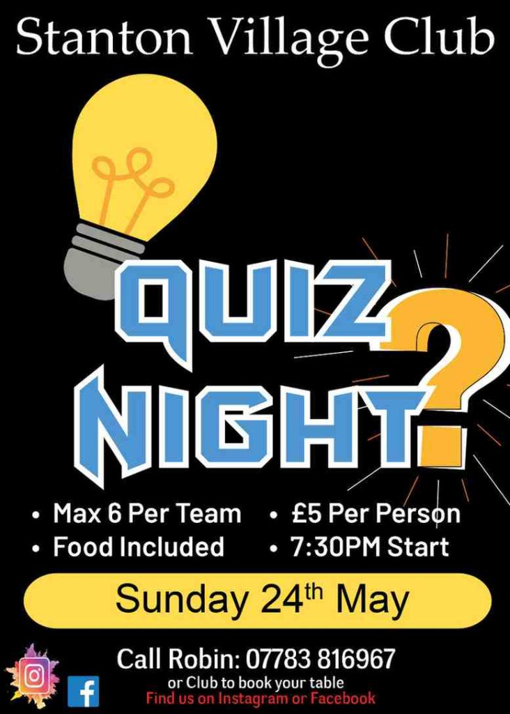 Quiz Cotswolds Poster - 24th May 2026