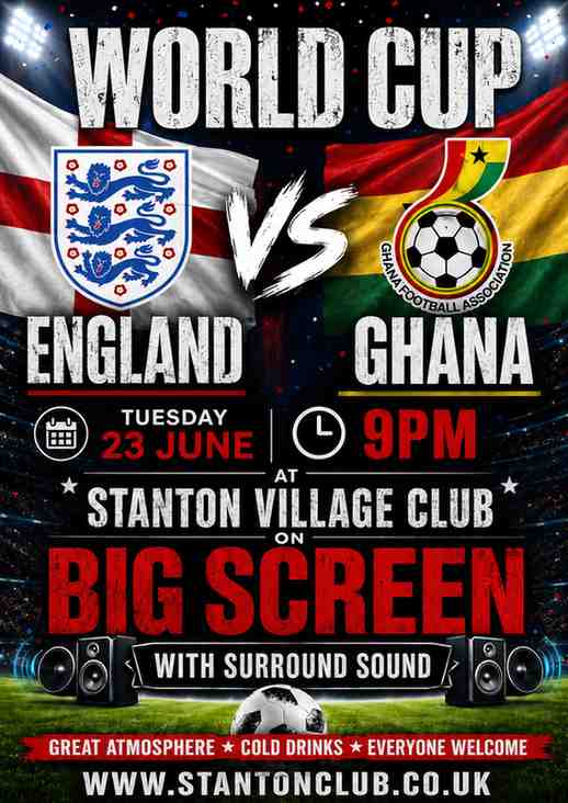 World Cup England vs Ghana poster