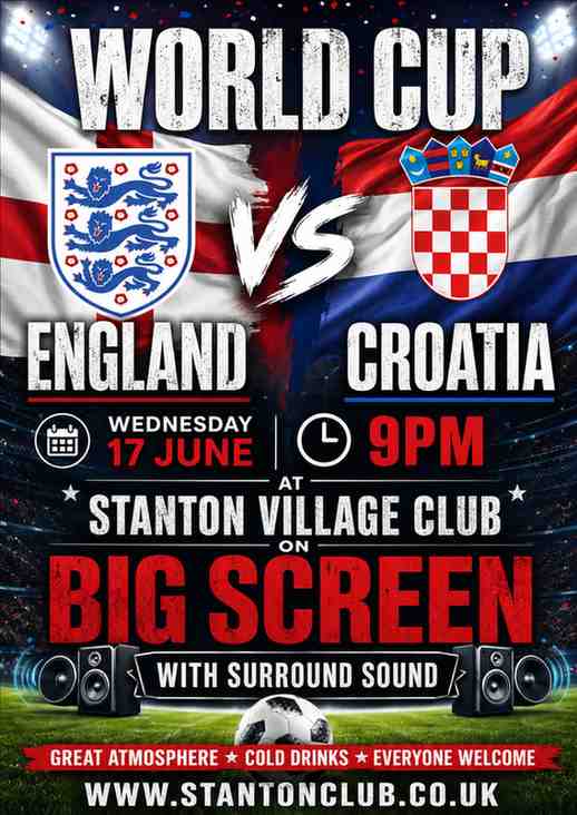 world cup england vs croatia poster