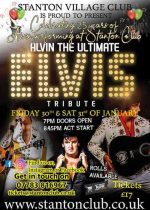 Elvis Tribute Worcesershire - Alvin Poster - 30th & 31st January 2026