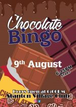 Kids Chocolate Bingo Poster - 9th August