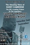 Luther Vandross Tribute Cotswolds - Harry Cambridge Poster