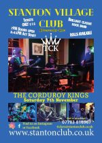 Rock Band Gloucesterhire - The Corduroy Kings Poster - Saturday 7th November